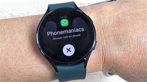 Testing Whatsapp Text & Incoming Call on Galaxy Watch 4 - YouTube