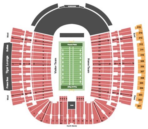 Missouri Football Stadium Seating Chart | Elcho Table