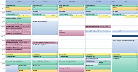 Best Excel Time Blocking Template Sample Kanban Board In