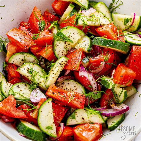 Cucumber Tomato Salad - Health Fitness Design