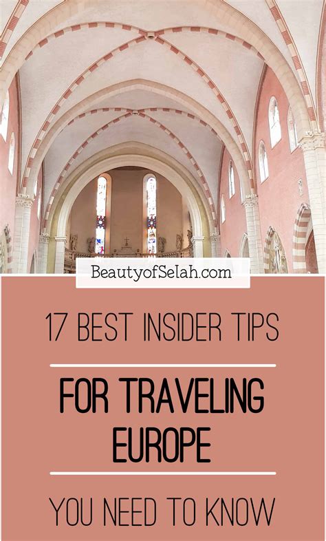 17 Best Insider Tips for Traveling in Europe you Need - Mommin' From