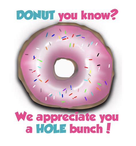 Donut Teacher Appreciation Printable