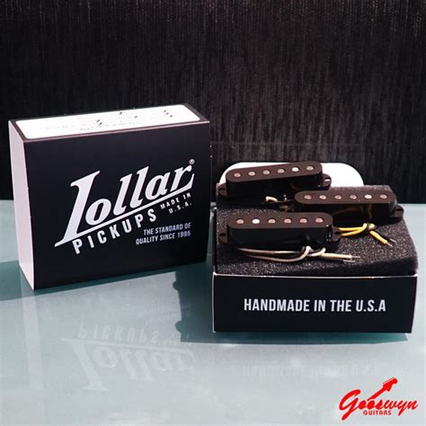 Lollar Pickups Dirty Blonde S Style Set Flat Pole Black Cover