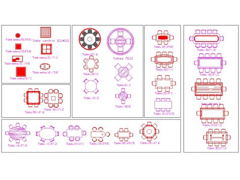 Mesas De Bloques En Autocad Descargar Cad Gratis Kb Bibliocad