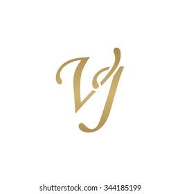 Vj Initial Monogram Logo Stock Vector Royalty Free 344185199