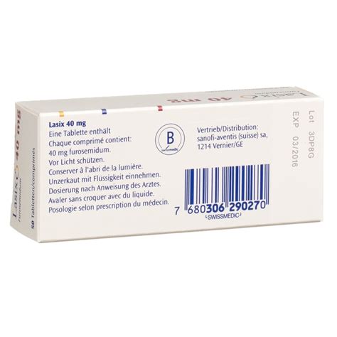 LASIX Cpr 40 Mg Blist 50 Pce Commander En Ligne