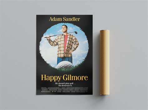 Happy Gilmore Poster, Happy Gilmore Wall, Happy Gilmore Print, Canvas ...