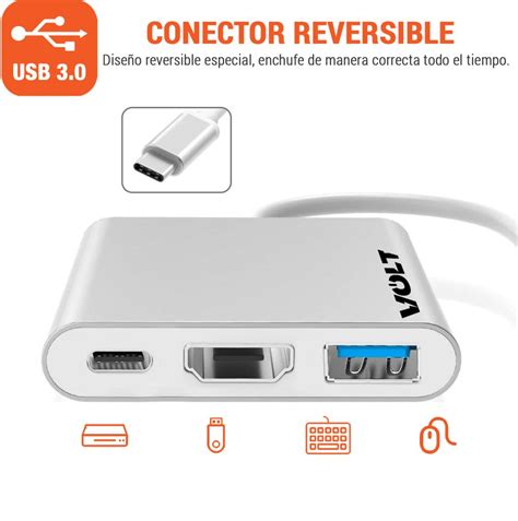 Tipo C Multipuerto En Hdmi Tipo C Usb Vlt A