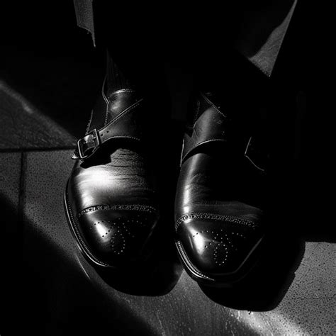 Premium Photo Arafed View Of A Pair Of Shoes On A Tiled Floor