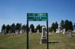 Mount Zion Cemetery In Ohio Find A Grave Cemetery