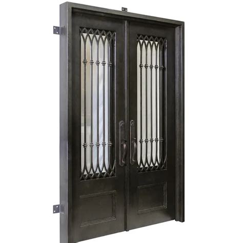 Prima Luxury Exterior Main Wrought Iron Design Security Steel Door