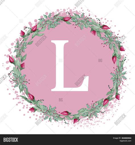 White Letter L On Pink Image & Photo (Free Trial) | Bigstock