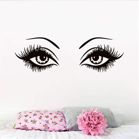 Pegatinas de pared artísticas para salón de belleza accesorios