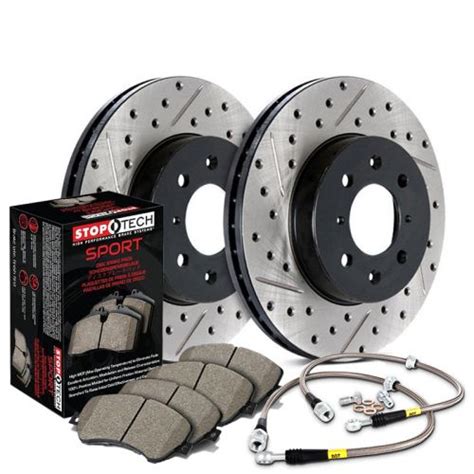 Stoptech Civic Si Front Slotted And Drilled Sport Brake Kit