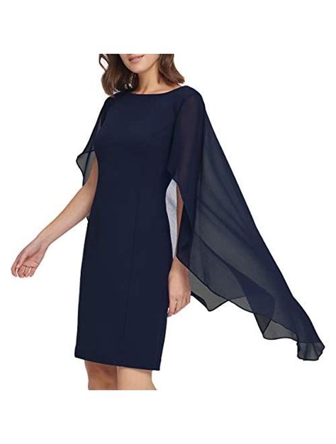 Buy Dkny Womens Scuba Crepe Sheath Cape Dress Online Topofstyle