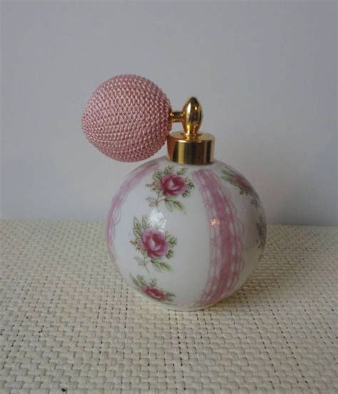 A Gorgeous Pink Rose Perfume Bottle It Has A Beautiful Vintage Appearance And Would Look So