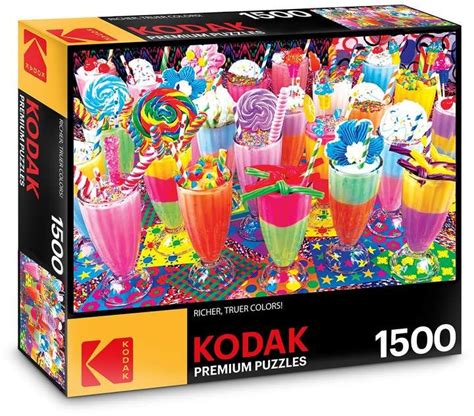 Kodak Premium Puzzles 1500-Piece Sugary Shakes Puzzle | Kodak, Block puzzle game, Puzzle