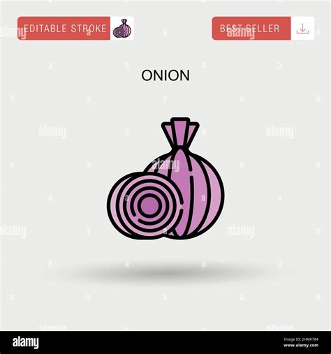 Onion Icon Stock Vector Images Alamy