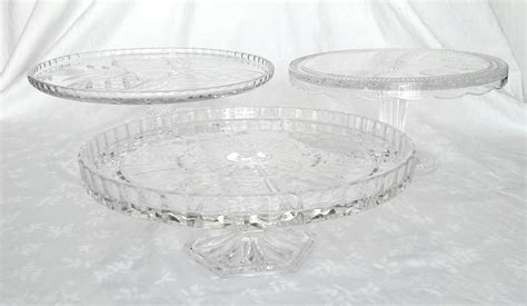 Crystal Pedestal Cake Stands Royal Table Settings Royal Table Settings Llc