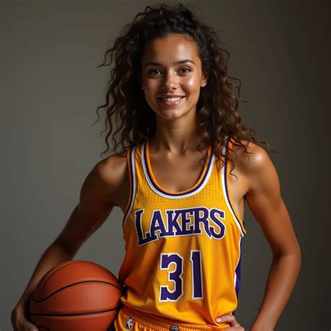 Hot Woman In Basketball Jersey Stable Diffusion Online