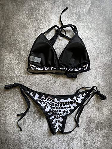 LE BESI Womens Mini Fashion Elegant Inspired Swimsuit Bikini Top Bottom Affordable Exotic