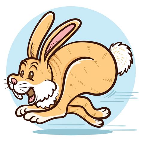 Running Rabbit Clip Art Illustration 2642753 Vector Art At Vecteezy