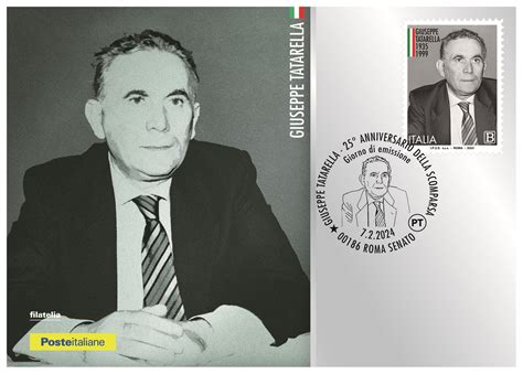 Cartolina Filatelica Italia Nuova Giuseppe Tatarella