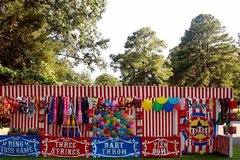 Midway Booths Carnival Birthday Party Theme Carnival Themed Party