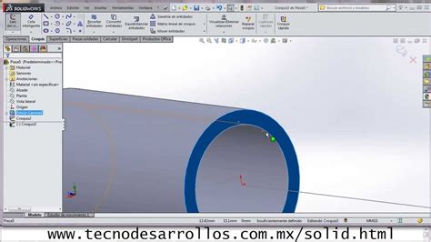 Diseñar Tubería Leccion 4 Curso de Solid Works TecnoDesarrollos YouTube