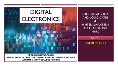 Fybsc It Digital Electronics Unit Ii Chapter I Boolean Algebra And Logic Gates Ppt