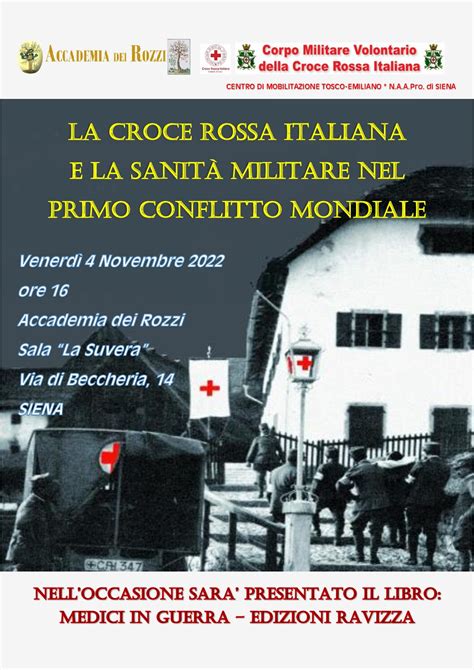 Ai Rozzi Si Parla Di Croce Rossa E Sanit Militare Nella Prima Guerra