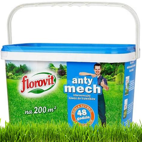 Nawóz Do Trawników Anty Mech Florovit z mchem NA MECH GRANULOWANY 4kg