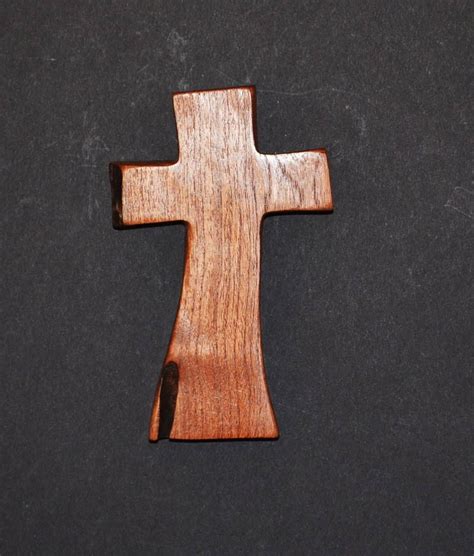 Wooden Cross Wall Cross 35x55x1one Only Live Edgehandcrafted