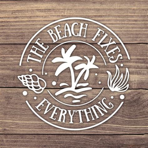 Beach Life Decal Etsy