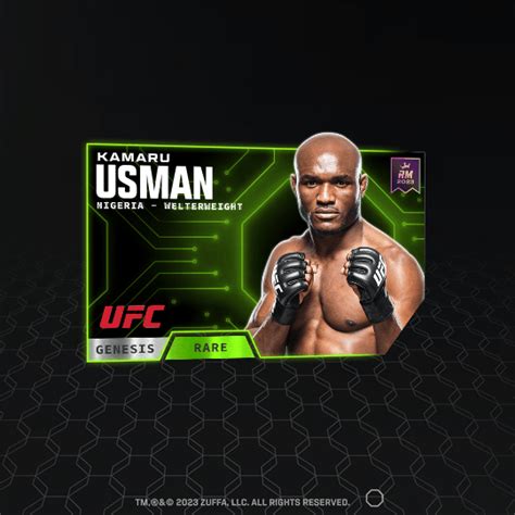 Kamaru Usman Genesis Set Rare Nft For Sale