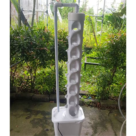 Jual Paket 1 /2 Tower Pipa Hidroponik Vertikal Vertikultur 60 Lubang ...