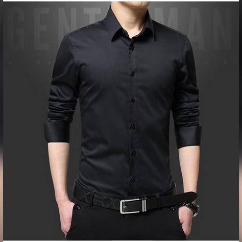 Black Cotton Formal Shirt For Men Shirt For Men Daraz Bd