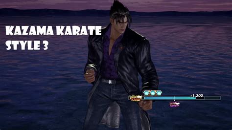 Jin Kazama Karate Style 3 Treasure Battles Tekken 7 50 Youtube