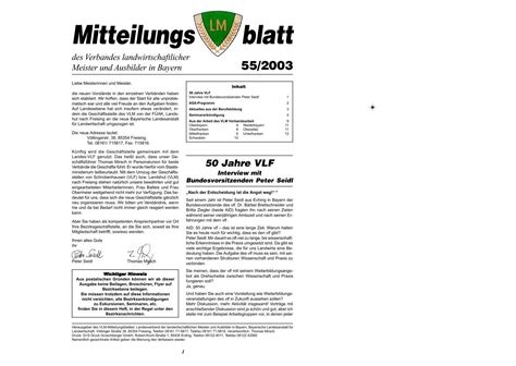 Mitteilungs Blatt Vlm