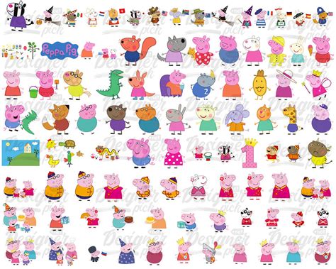 1400 Peppa Pig Svg Bundle Best Quality Design Bundle