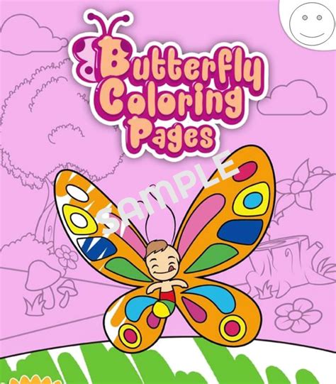 Butterfly Coloring Book (20 pages) - Coloring Pages