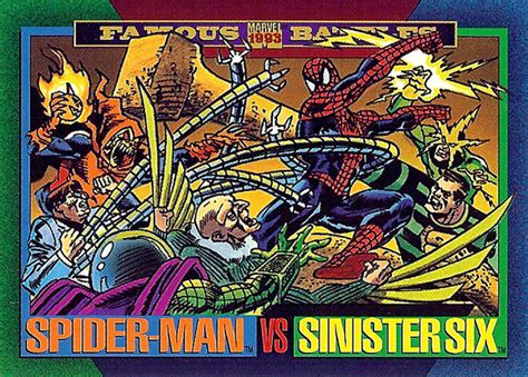 Marvel Comics Archive Trading Cards Spider Man Vs Sinister Six