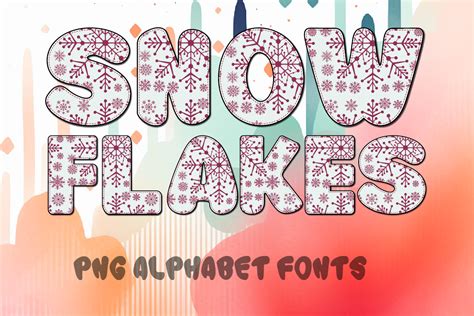 Snowflakes Alphabet Fonts Graphic By Momat Thirtyone · Creative Fabrica