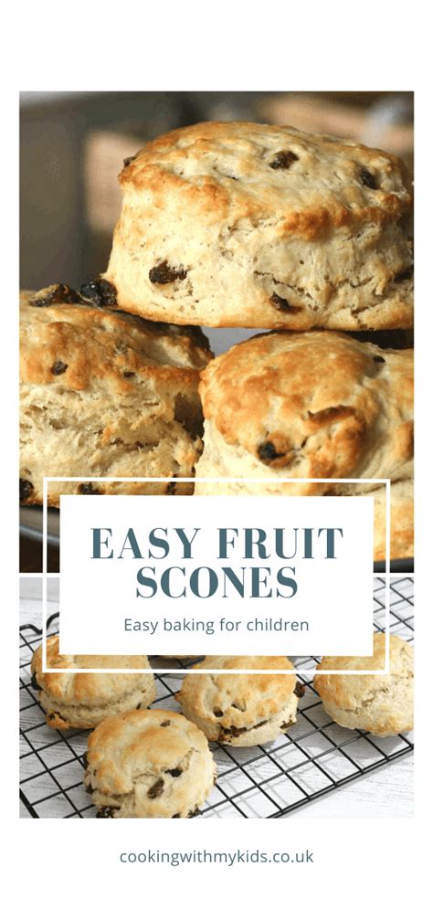 Easy Fruit Scones Simple Recipe Cooking With My Kids