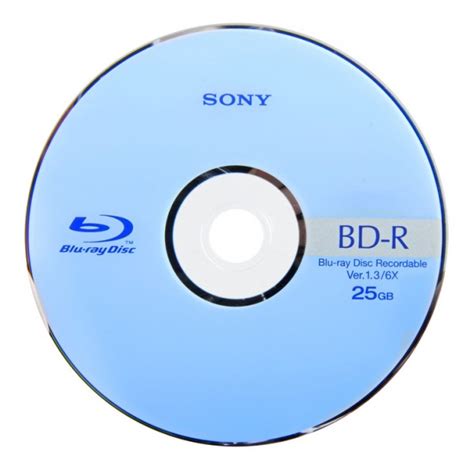 Blu Ray Disc Sony AccuCORE BD R 25 GB 1 6x Speed In Cakebox 10 Piece