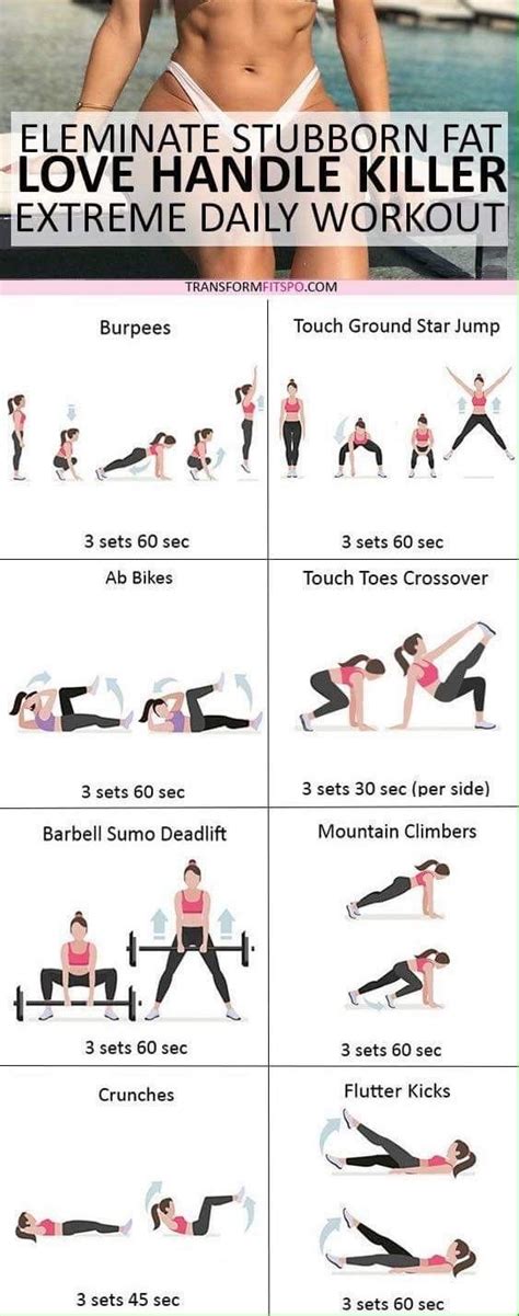 Love Handle Eliminator Workouts Hiit Workout Daily Workout Workout