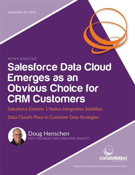 Salesforce Data Cloud Emerges As An Obvious Choice For Crm Customers Constellation Research Inc