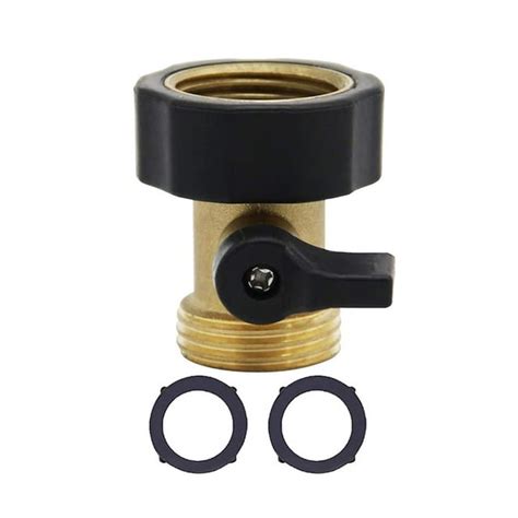 Super Heavy Duty 34 Inch Brass Water Shut Off Valve Garden Hose Connector