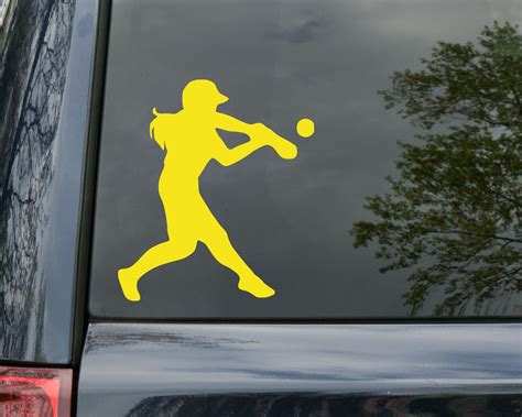 Softball Hitter Player Vinyl Decal Batter Fastpitch Slow Etsy