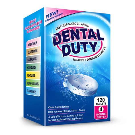 Retainer And Denture Cleaning Tablets Denture And Retainer Cleaner